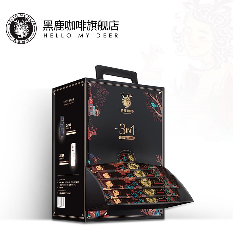 送杯勺 黑鹿咖啡 三合一特浓原味咖啡速溶咖啡粉1800g礼盒装100条在类目 咖啡/麦片/冲饮, 速溶咖啡/咖啡豆/粉, 速溶咖啡中 - 来自Buy2taobao.com提供专业的淘宝代购服务