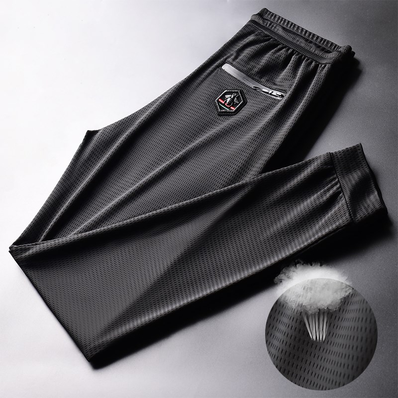 Air conditioning pants man trousers summer Ultra-thin models Borneol ventilation leisure time trousers Quick drying Sports pants Beam feet Ninth pantsin the Men's clothing, Casual pants category - from Buy2taobao.com to provide professional Taobao agent buy service