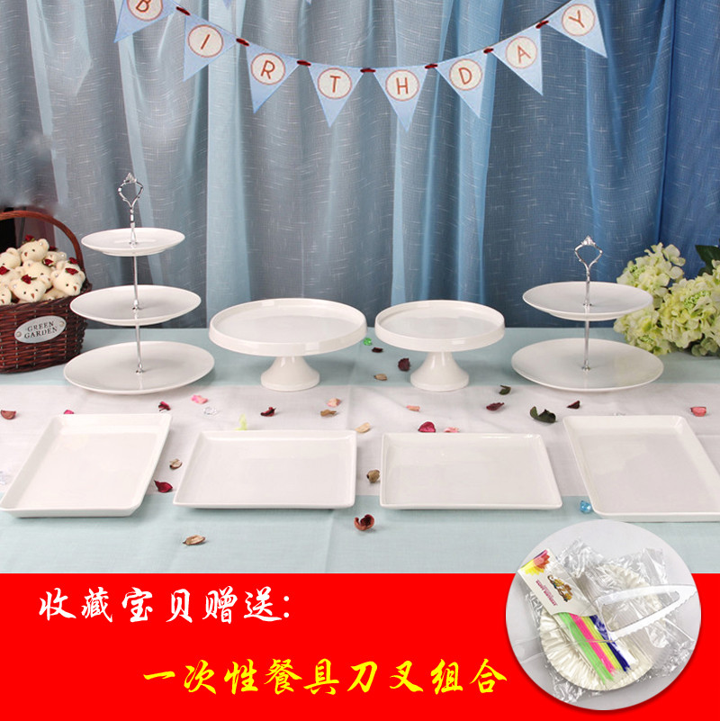 蛋糕架子12件套装 婚庆三层甜品台摆件 陶瓷欧式生日派对蛋糕托盘在类目 餐饮具, 餐具, 果盆/果盘/果篮中 - 来自Buy2taobao.com提供专业的淘宝代购服务