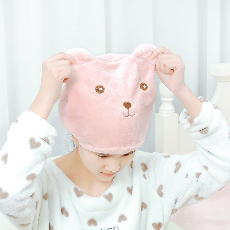 Little Bear Cartoon Dry hair cap Super Hair Quick drying Turban lovely adult thickening water uptake Shower capin the Toy/Childs/Puzzle/Building block/Model , Swimming pool/Water toys , Shower cap/Shampoo cap category - from Buy2taobao.com to provide professional Taobao agent buy service