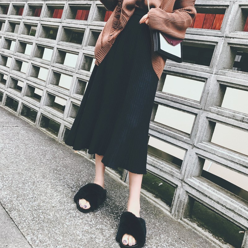 保暖冬季半身裙女中长款厚学生森系奶茶色针织修身加长大摆校园在类目 女装/女士精品, 半身裙中 - 来自Buy2taobao.com提供专业的淘宝代购服务