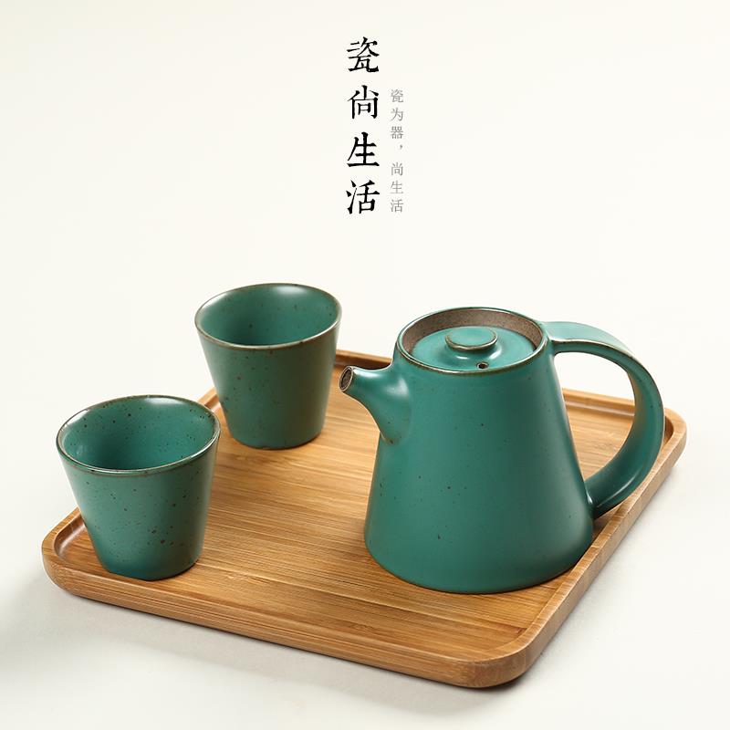日式陶瓷茶壶茶杯快客杯一壶茶具 竹茶盘家用茶具套装茶具套装二|msdalam kategori pinggan mangkuk, set teh, Kung Fu teh - dari Buy2taobao.com untuk memberikan perkhidmatan ejen Taobao profesional membeli