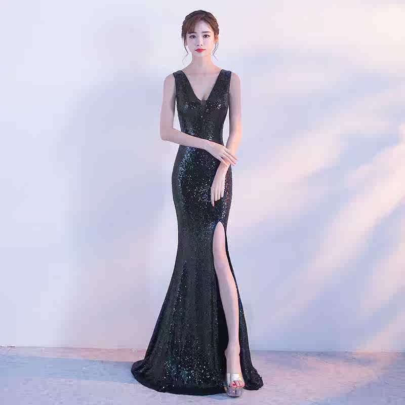 Moderator Female 2018 fish tail banquet Noble sexy grace Self cultivation Auto Salon girls Evening dress clothing new pattern fashionin the Women's clothing/Boutique , Wedding/Cheongsam/Formal dress , Formal dress/Evening category - from Buy2taobao.com to provide professional Taobao agent buy service