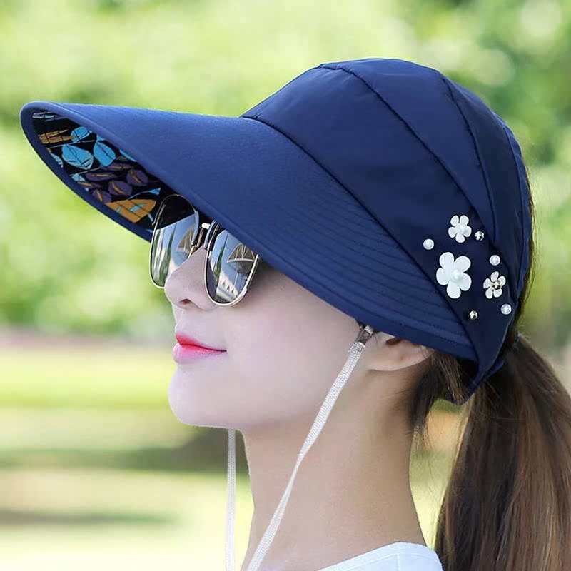 Hat lady Foldable Sunscreen Sun hat Visor summer leisure time Versatile Traveling Korean Edition summerin the Children/Baby/Family fitted , Hat/Muffler/Masks/Gloves/Earmuffs/Booties , Hat category - from Buy2taobao.com to provide professional Taobao agent buy service