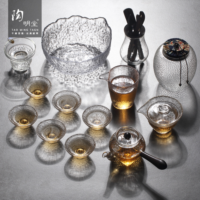 韩国锤纹玻璃功夫茶壶加厚耐热玻璃茶杯具套装家用养生壶烧水在类目 餐饮具, 茶具, 功夫茶具中 - 来自Buy2taobao.com提供专业的淘宝代购服务
