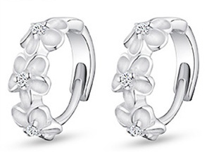 ilver Flower Stud Hoop Round Crystal Earring Cubic Zirconiain the Home Daily , Home Daily Suit category - from Buy2taobao.com to provide professional Taobao agent buy service