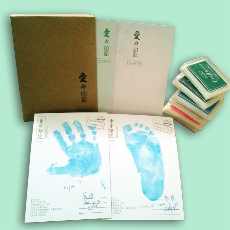 2019爱的印记婴幼儿手脚印宝宝手足印纪念卡新生儿满月百天周新款|ruв категории игрушка/коляска/головоломка/блоки/модель, Ребенок сувениры/характер продукта, руки следы - от Buy2taobao.com для оказания профессиональной услуги покупки агента Taobao