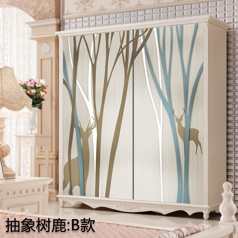 定制移门衣柜贴纸翻新自粘衣柜门推拉门玻璃门衣橱门贴画装饰麋鹿在类目 家居饰品, 贴饰, 瓷砖/玻璃贴中 - 来自Buy2taobao.com提供专业的淘宝代购服务