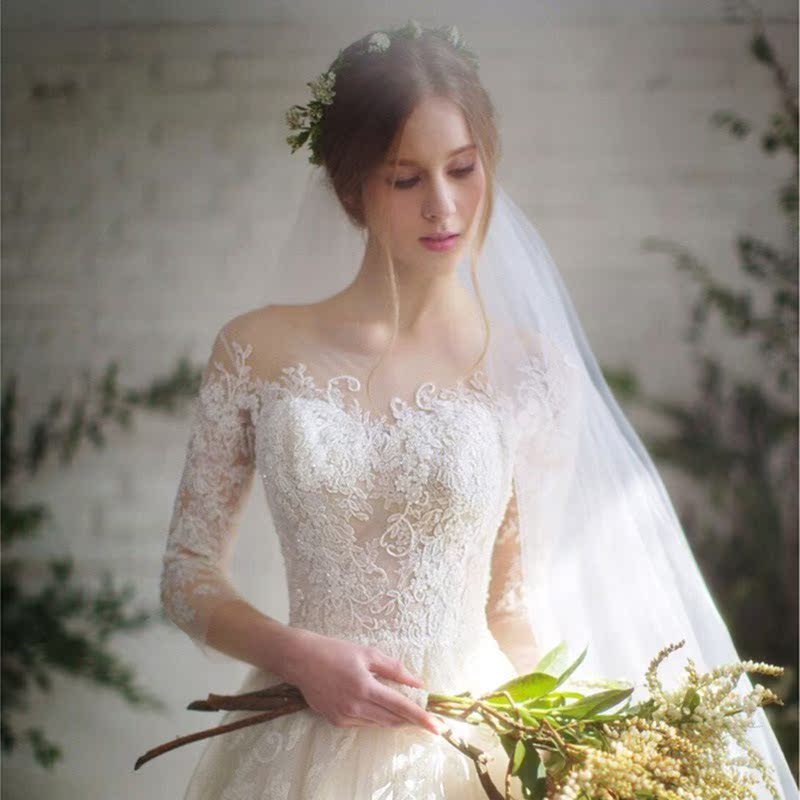 New word shoulder Wedding dress Tailing Evening dress Fabric White yarn Wedding photos bride adult Changxinin the Women's clothing/Boutique , Wedding/Cheongsam/Formal dress , Wedding category - from Buy2taobao.com to provide professional Taobao agent buy service