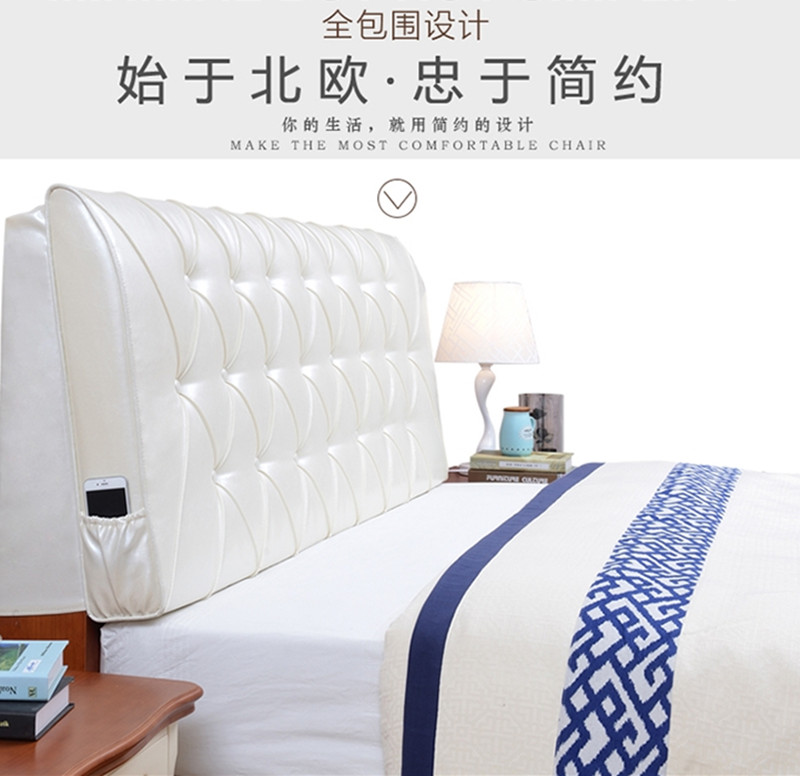 Lumbar pillow Double Bedside cover Bedside Bedside Soft pack bed triangle Cushion Tatami Pillow Backrest padin the Home Fabric , Pillow/Pillow category - from Buy2taobao.com to provide professional Taobao agent buy service