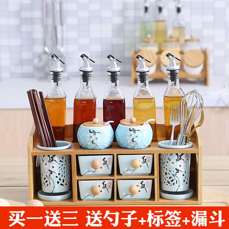 廚房用品陶瓷調料盒鹽罐調味罐家用佐料瓶收納盒組合裝調味瓶套裝在類目 廚房/烹飪用具, 廚用小工具/廚房儲物, 儲物瓶罐/廚房儲物器皿, 調味瓶罐中 - 來自Buy2taobao.com提供專業的淘寶代購服務