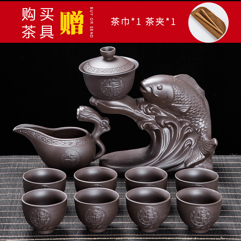 懒人防烫复古泡茶器陶家用全半自动紫砂茶具瓷茶杯盘功夫简约套装在类目 餐饮具, 茶具, 功夫茶具中 - 来自Buy2taobao.com提供专业的淘宝代购服务