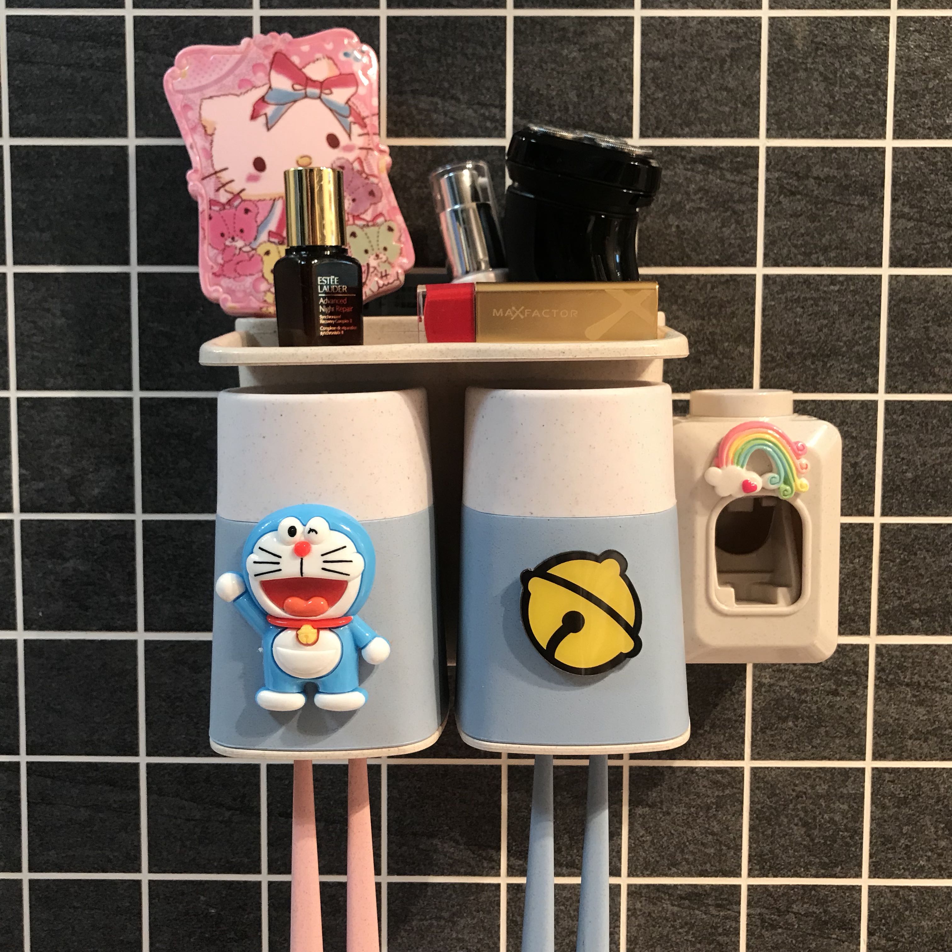 可爱少女心免打孔吸壁式情侣架卫生间壁挂置物架牙刷套装漱口杯在类目 家庭/个人清洁工具, 卫浴用具/卫浴配件, 牙刷架/牙具座中 - 来自Buy2taobao.com提供专业的淘宝代购服务