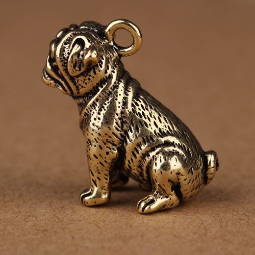 new pattern originality Pure copper brass Twelve Zodiac Dog Pugs Key buckle Pendant Pendant Retro manualin the Festive supplies/Gift , Gift ideas , Keychain category - from Buy2taobao.com to provide professional Taobao agent buy service