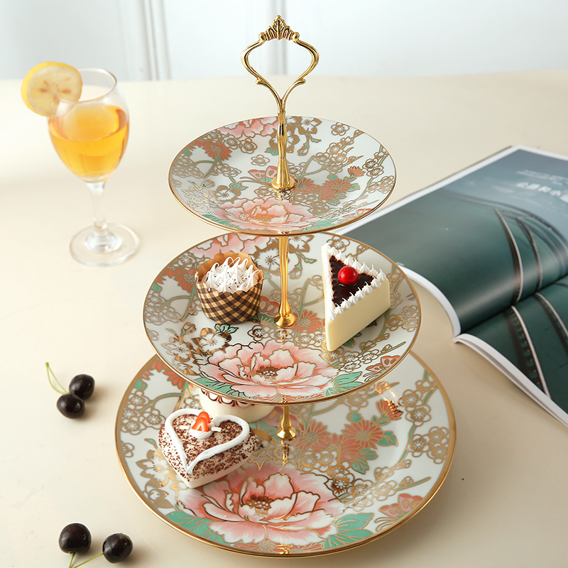 three layers Fruit plate a living room originality household European style Modern simplicity personality originality ceramics Dried fruit tray Fruits Basketin the Tableware , Tableware , Fruit bowl/Fruit plate/Hamper category - from Buy2taobao.com to provide professional Taobao agent buy service