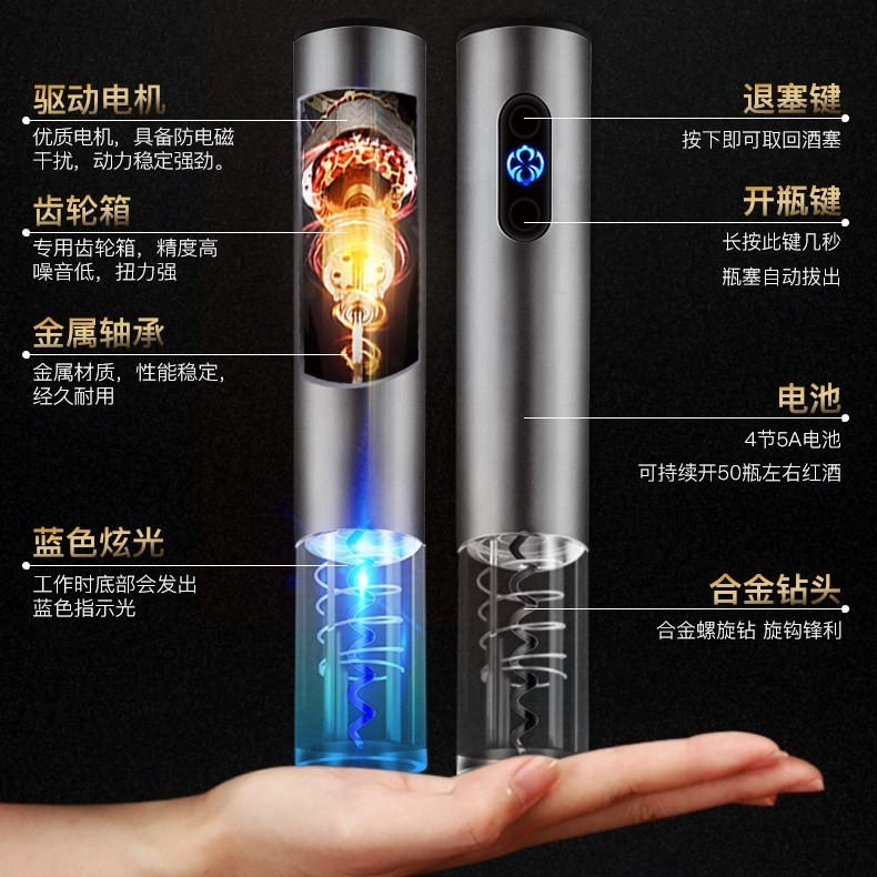 \免费刻字红酒开瓶器电动全自动启瓶器开酒器充电式家用皮盒订制|ruв категории посуда, до дна/бокал/вино, открывалка - от Buy2taobao.com для оказания профессиональной услуги покупки агента Taobao