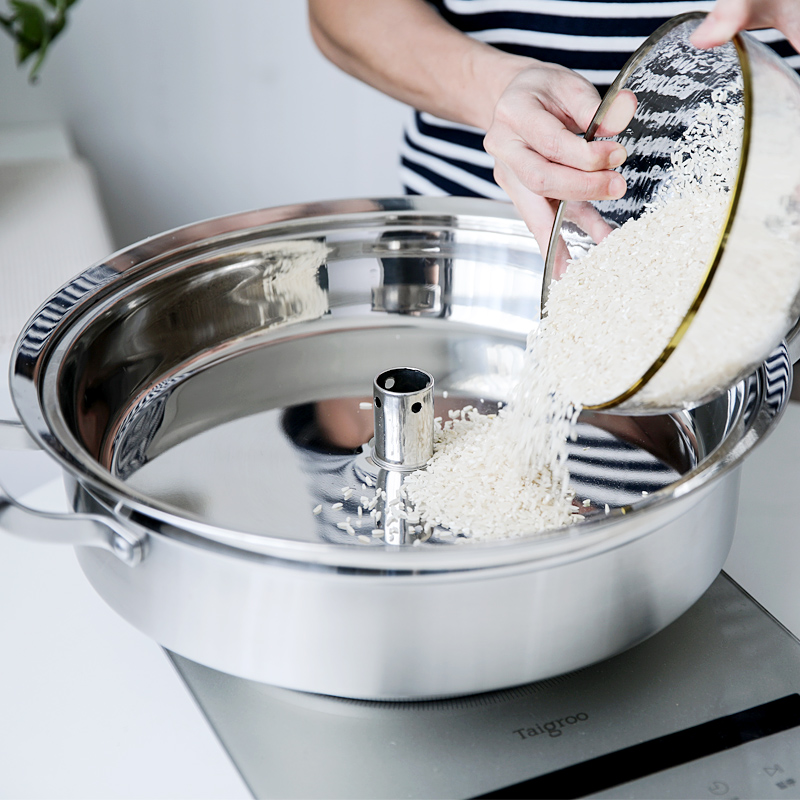 Steam chafing dish 40cm Stainless steel steamer Soup pot Seafood Steam pot sauna Electromagnetic furnace householdin the Kitchen/Cooking utensils , Cooking utensils , Cookware/Pot/Kettle , Steamer category - from Buy2taobao.com to provide professional Taobao agent buy service