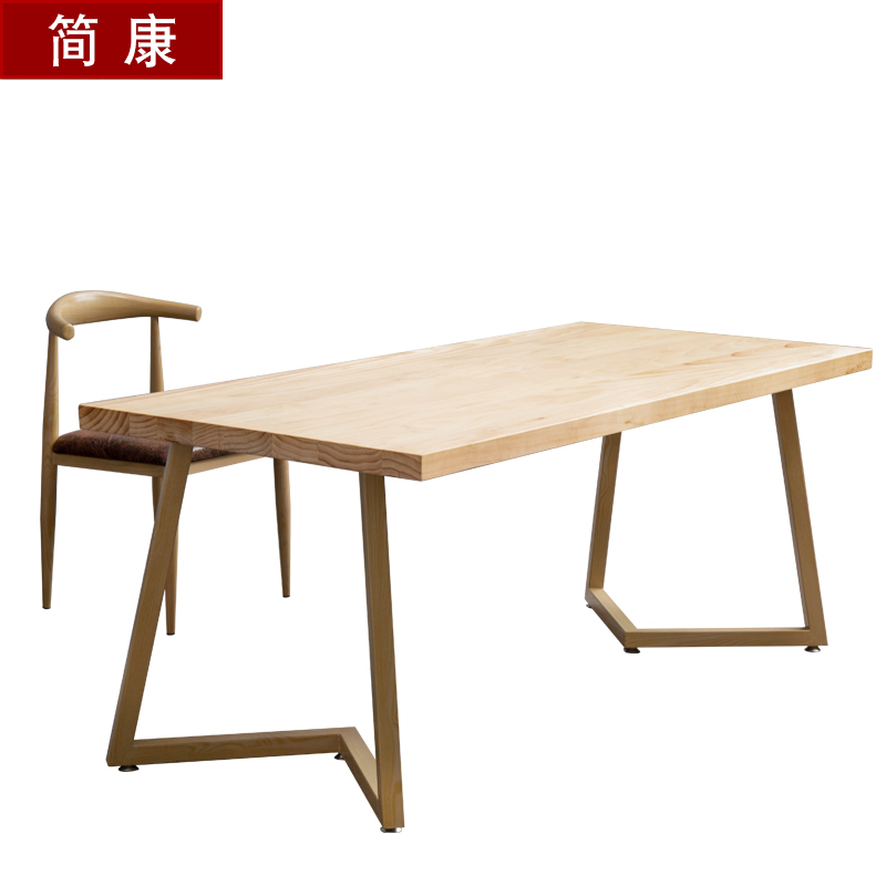 方形複古原木書桌簡易台式家用寫字電腦桌子實木辦公桌簡約現代長在類目 商業/辦公傢俱, 辦公傢俱, 辦公桌, 辦公電腦桌中 - 來自Buy2taobao.com提供專業的淘寶代購服務