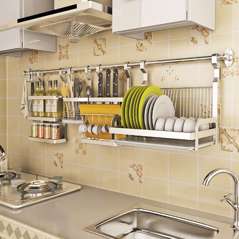 Punch holes Shelf Pot cover rack Dish rack Chopsticks holder Dishes Storage rack Pot spoon Wall Bowls cookin the Decoration main material , Kitchen , Kitchen accessories , Shelf category - from Buy2taobao.com to provide professional Taobao agent buy service