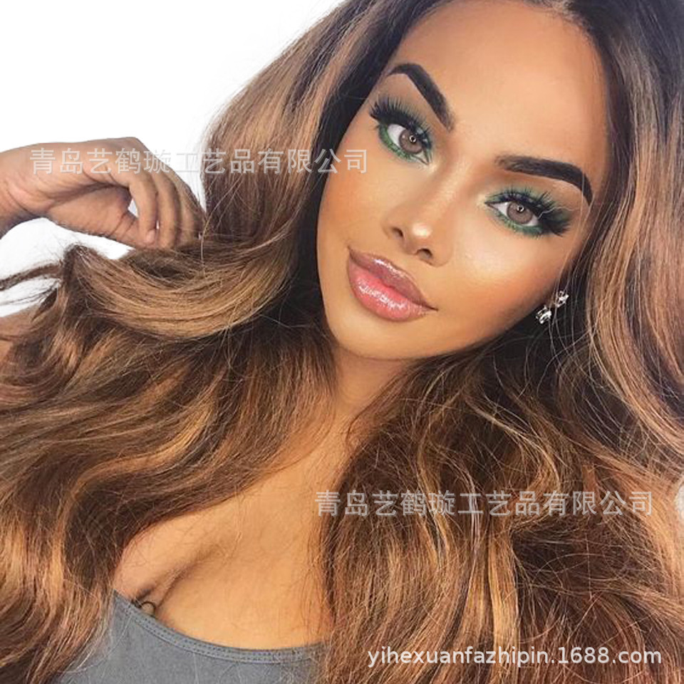 假发女长卷发1B/30#130%密度厂家亚马逊真丝发套human hair|msdalam kategori Penjagaan rambut/rambut palsu, rambut palsu, wigs lain - dari Buy2taobao.com untuk memberikan perkhidmatan ejen Taobao profesional membeli