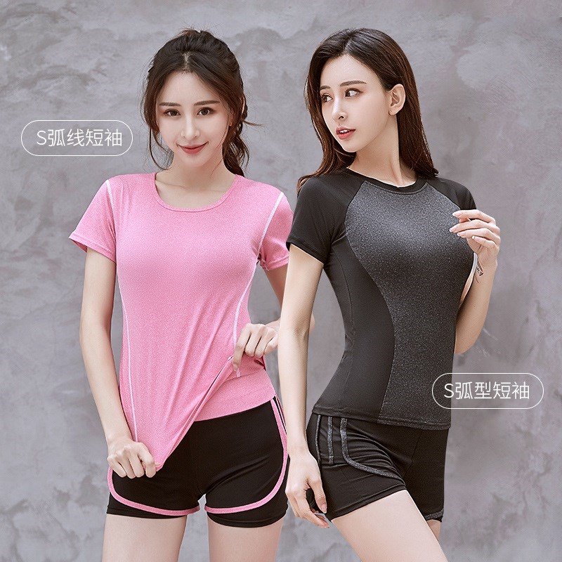 运动套装女2019春秋件套短裤新款休闲速干运动服跑步两健身房夏季在类目 女装/女士精品, 套装/学生校服/工作制服, 休闲运动套装中 - 来自Buy2taobao.com提供专业的淘宝代购服务
