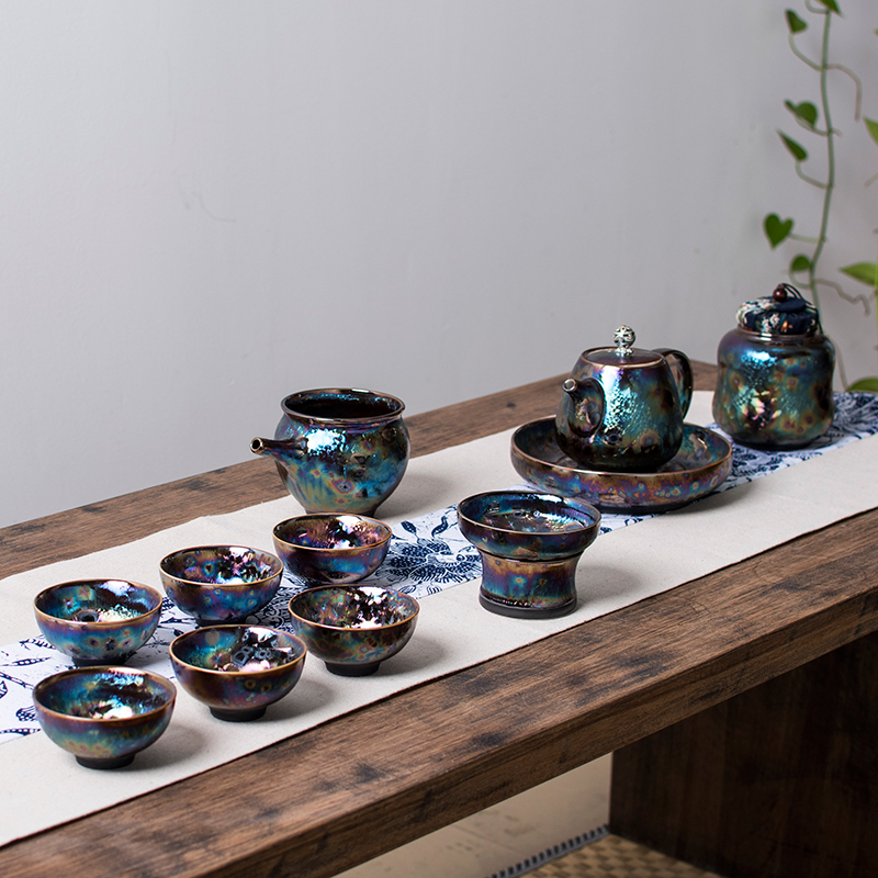 Tea Set household Kung Fu teapot teacup tea tray Gift box a complete set ceramics Kiln transformation Colorful Tianmuin the Tableware , Tea set , Kung Fu Tea category - from Buy2taobao.com to provide professional Taobao agent buy service