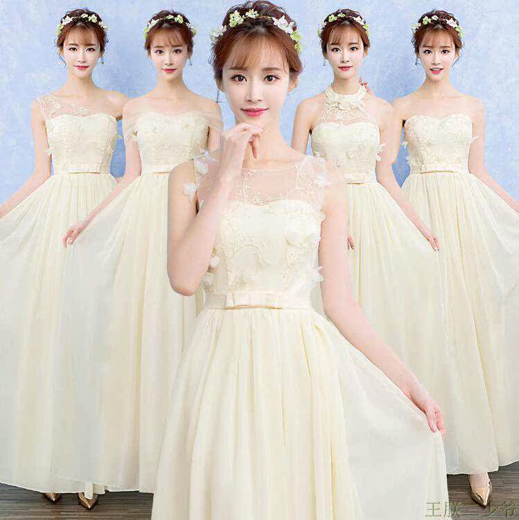 禮服女2019新款伴娘服長款演出禮儀年會畢業姐妹裙結婚白色晚禮服在類目 女裝/女士精品, 婚紗/旗袍/禮服, 禮服/晚裝中 - 來自Buy2taobao.com提供專業的淘寶代購服務