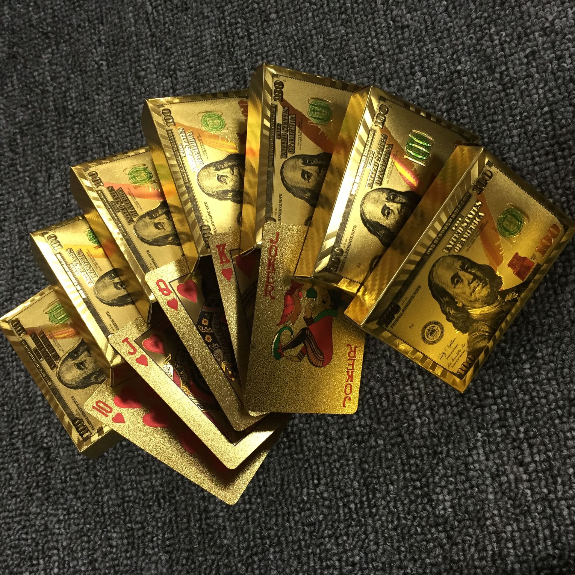 Gold foil poker Luxury gold color waterproof advertisement Gold color Same item Poker box 1 pairs of waterin the Play mode/Anime/Periphery/cos/Board games , Chess/Board games , Poker category - from Buy2taobao.com to provide professional Taobao agent buy service