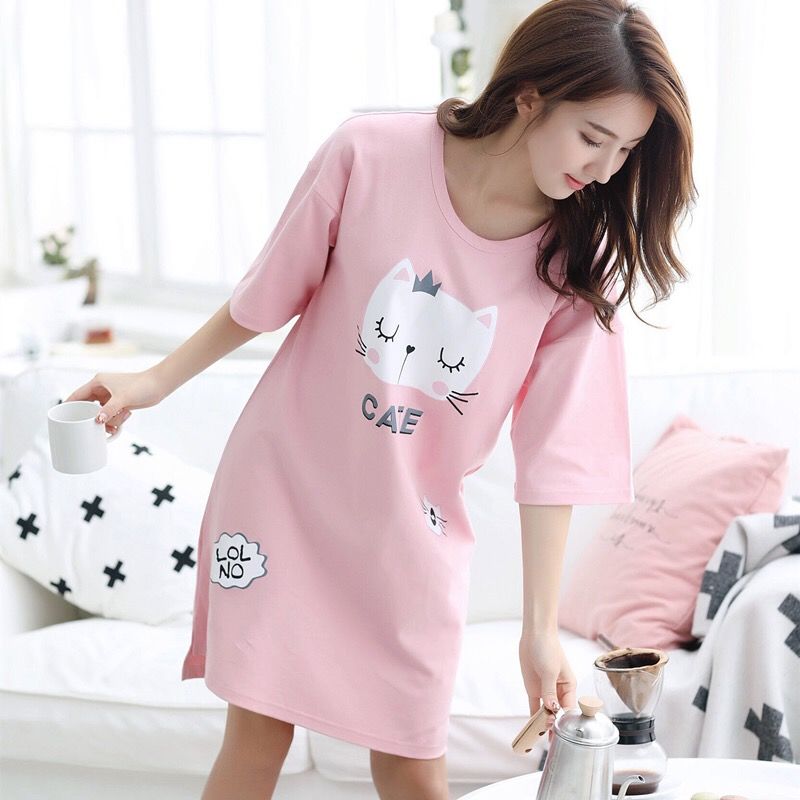 Chick lovely Easy Large summer Short sleeved cotton material pajamas Half sleeve sexy Home Furnishings Nightdress studentin the Lingerie/Men's underwear/Tracksuit , Pajamas/Home service package category - from Buy2taobao.com to provide professional Taobao agent buy service