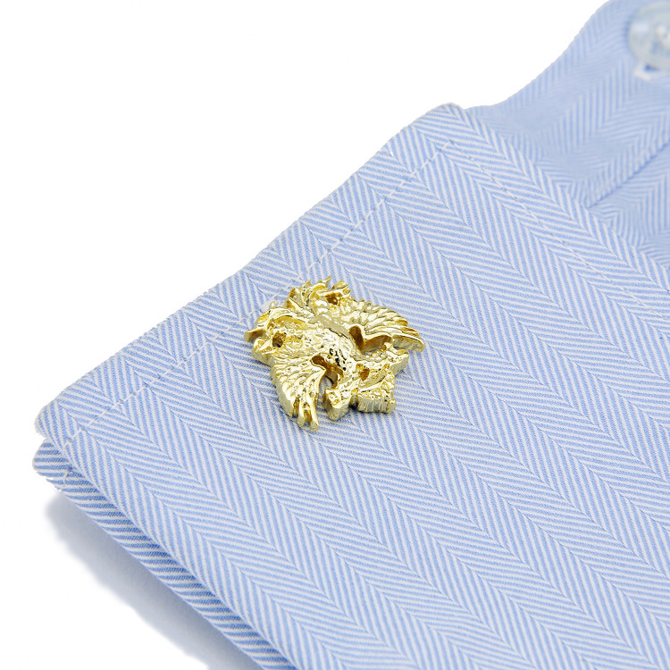 Eagle relief Cufflinks Silver/Gold-plated French Sleeve nail man Cuff 1 Ancient Silver Series Double headin the Accessories/Leather belt/Hat/Muffler , Cufflink category - from Buy2taobao.com to provide professional Taobao agent buy service