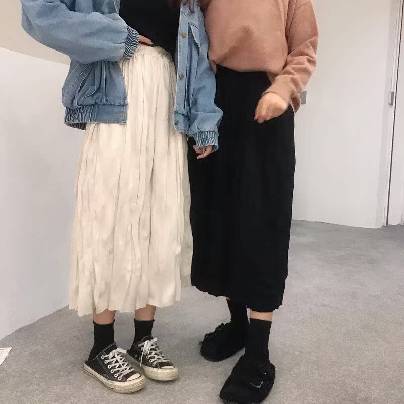 半生裙女秋冬森系及踝长裙超长款文艺半身裙学生韩式式浪漫女装潮在类目 女装/女士精品, 半身裙中 - 来自Buy2taobao.com提供专业的淘宝代购服务