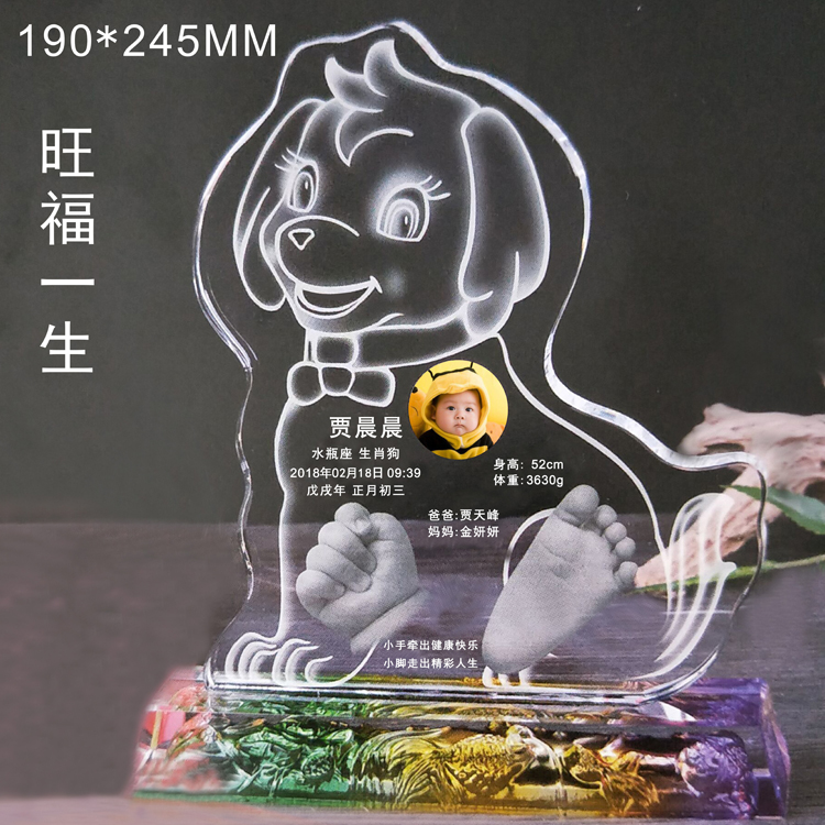 Hand and foot prints customized Hand inkpad Permanent Keepsake full moon One hundred days gift baby Hand footprints Crystal Dogin the Toy/Childs/Puzzle/Building block/Model , Baby Souvenirs/Personalized Products , Hand footprints category - from Buy2taobao.com to provide professional Taobao agent buy service