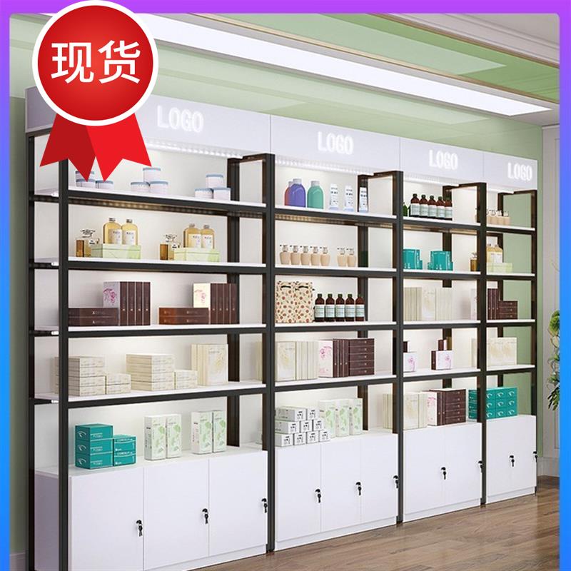 产品展示柜养生馆化妆品美容院理发店发廊货架。陈列柜简约现代欧|ruв категории коммерческий/офисная мебель, полки/витрина, бутик - витрина/витрина - от Buy2taobao.com для оказания профессиональной услуги покупки агента Taobao