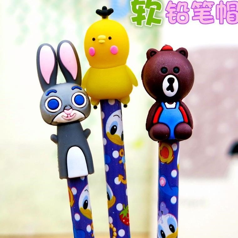 铅笔帽 保护套 硅胶软胶小学生铅笔保护冒可爱粗三角铅笔帽铅笔盖在类目 电子词典/电纸书/文化用品, 日常学习用品, 握笔器中 - 来自Buy2taobao.com提供专业的淘宝代购服务
