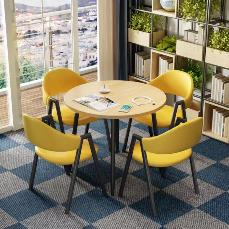 Northern Europe Simplicity Front Tables and chairs combination negotiating table shop The reception Tables and chairs Office leisure time Small round Table tablein the Business/Office Furniture , Office Furniture , Desk , Conference table category - from Buy2taobao.com to provide professional Taobao agent buy service