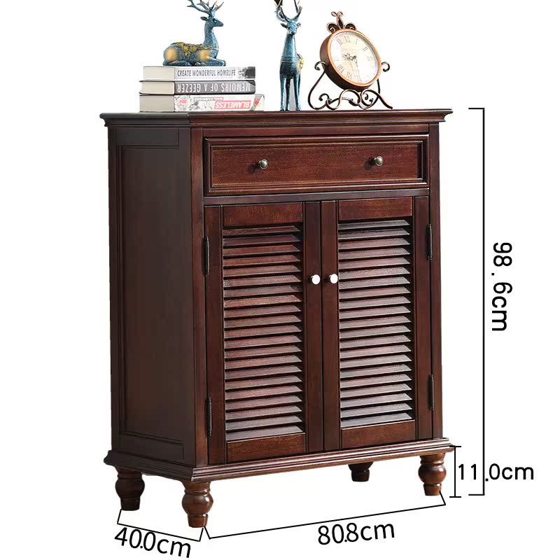 Shoe cabinet solid wood Simplicity modern household Vestibular Ark Louvered doors multi-function Open the door capacity Entrance cabinet American stylein the Residential furniture , Cabinet , Shoebox category - from Buy2taobao.com to provide professional Taobao agent buy service