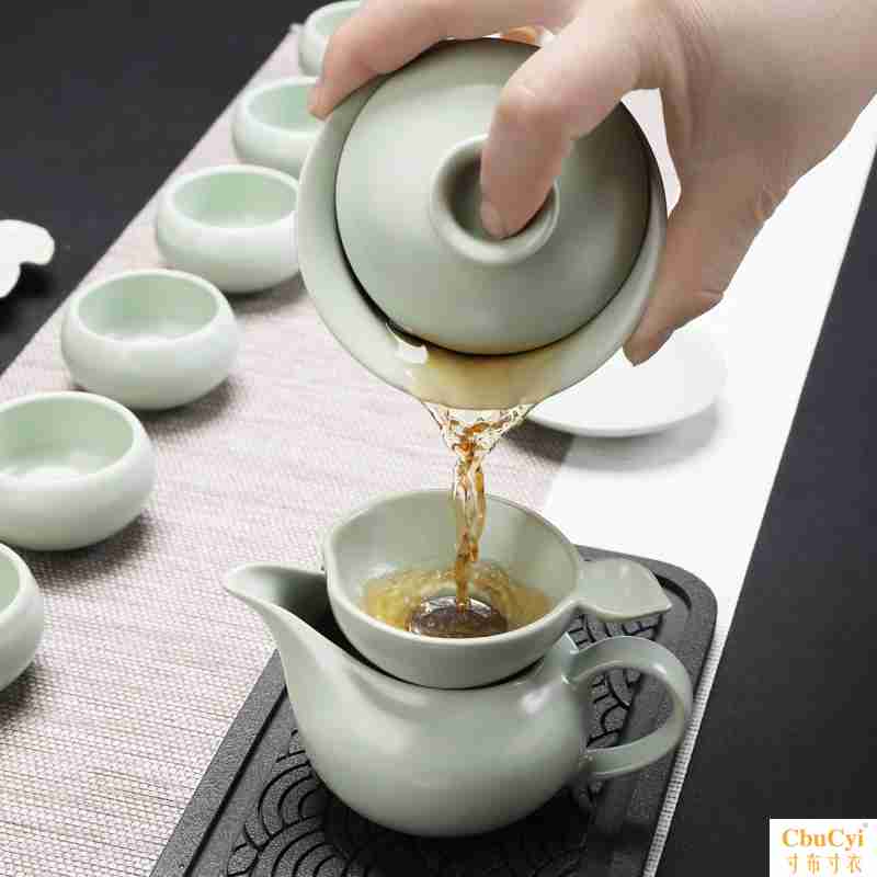 汝窑 陶瓷 盖碗纯手工大号开片可养功夫茶具冲茶器泡茶碗家用简约在类目 餐饮具, 茶具, 盖碗中 - 来自Buy2taobao.com提供专业的淘宝代购服务