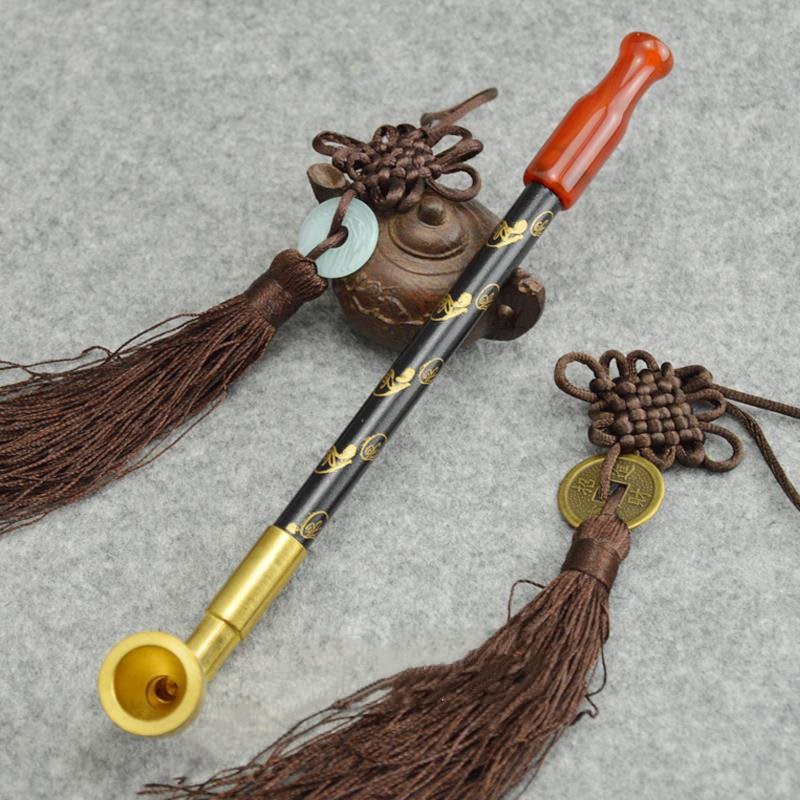 Smoking Log filter Yandai man old-fashioned brass Dry pipe Jade cigarette holder tradition manual pipein the ZIPPO/Swiss Army Knife/Glasses , Smoking , Pipe category - from Buy2taobao.com to provide professional Taobao agent buy service