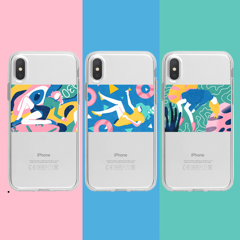 Apple ins Transparent Mobile Shell iPhonexsmax/XR smart cover iphone7/7splus softin the Personalized custom/Design Services/DIY , Digital Accessories customization , iphone Shell/Protective sleeve custom category - from Buy2taobao.com to provide professional Taobao agent buy service