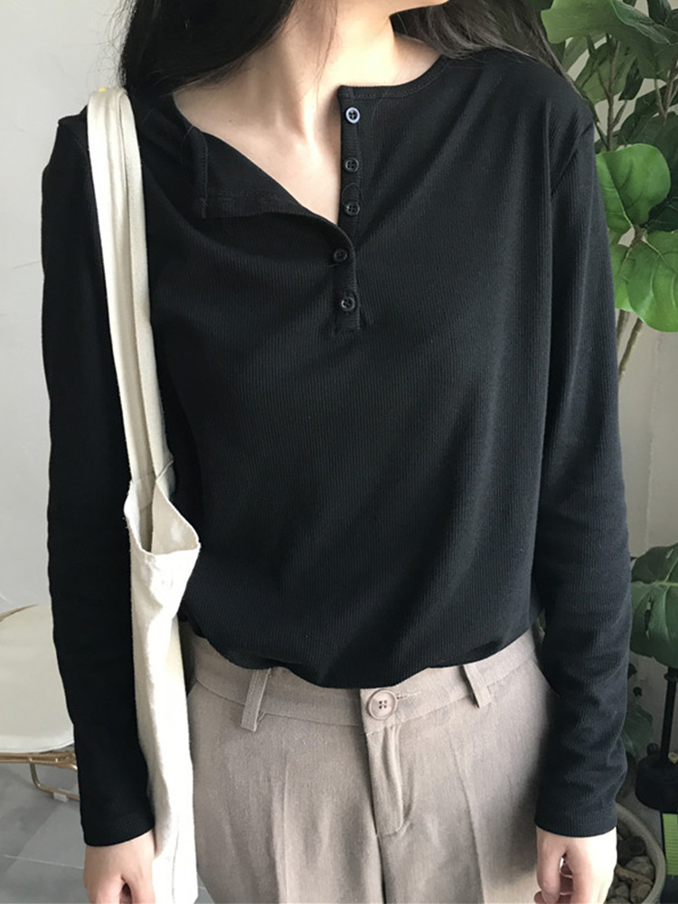 Yurakucho Korean Edition clothes 2019 new pattern Versatile Solid Base coat Thread Long sleevein the Maternity/Maternal supplies/Nutrition , Maternity , Other category - from Buy2taobao.com to provide professional Taobao agent buy service