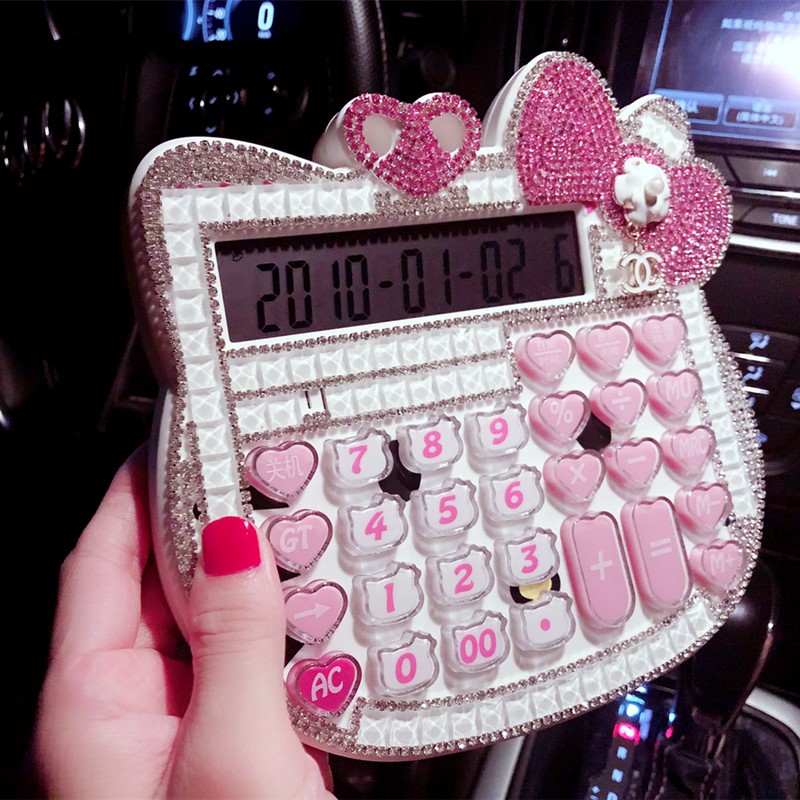 pink heart-shaped Key Crystal Diamond hello With drill computer Calculator Voice lovely Diamondin the Electronic Dictionary/Electronic paper book/Stationery , Calculator category - from Buy2taobao.com to provide professional Taobao agent buy service