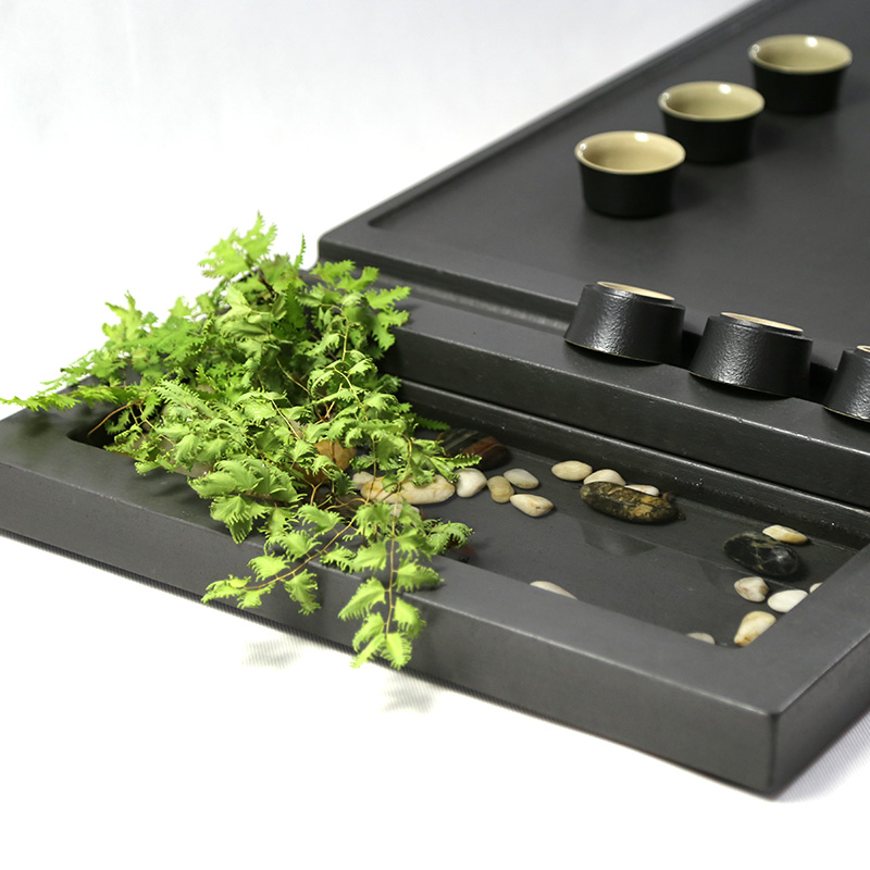 the republic of korea Black stone tea tray tea set suit Office originality stone Tea Service automatic Electromagnetic furnace onein the Tableware , Tea set , Tea tray category - from Buy2taobao.com to provide professional Taobao agent buy service
