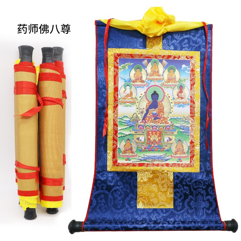 佛教用品药师佛唐卡佛堂装饰用品挂画药师八尊佛像仿手绘唐卡在类目 特色手工艺, 宗教工艺品, 其他宗教工艺品中 - 来自Buy2taobao.com提供专业的淘宝代购服务