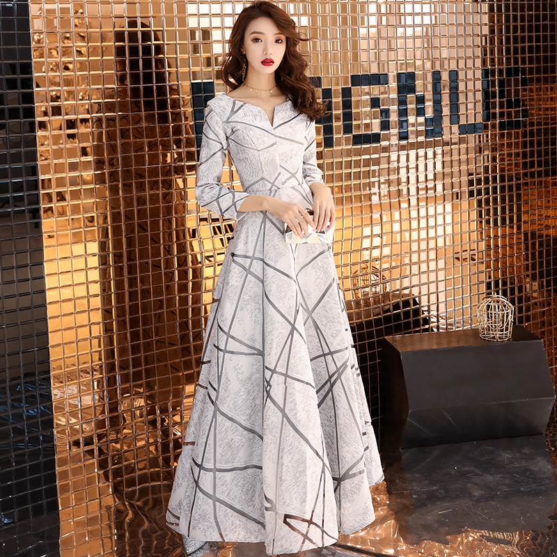 Dress Evening dress skirt Usually have cash less than that is registered in the accounts banquet Xian Qi French temperament Waist simple Generousin the Women's clothing/Boutique , Wedding/Cheongsam/Formal dress , Formal dress/Evening category - from Buy2taobao.com to provide professional Taobao agent buy service