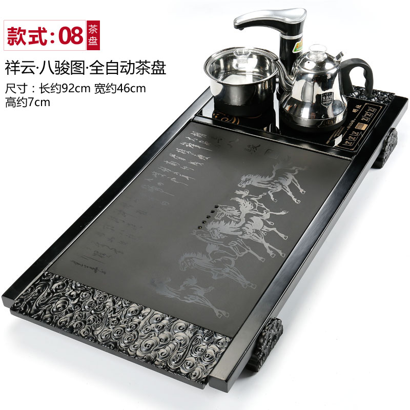 乌金石茶盘实木茶台全自动紫砂陶瓷简约新品功夫茶具整套家用|ruв категории посуда, чайный сервиз, чайный поднос - от Buy2taobao.com для оказания профессиональной услуги покупки агента Taobao