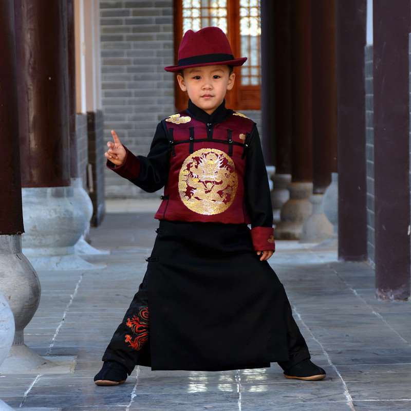 2019男童民国风宝宝唐装喜庆春装生日服两件套长袍马褂演出龙袍|msdalam kategori Kanak-kanak/Bayi/Keluarga dipasang, Kanak-kanak cheongsam/pakaian/pakaian kebangsaan, pakaian - dari Buy2taobao.com untuk memberikan perkhidmatan ejen Taobao profesional membeli