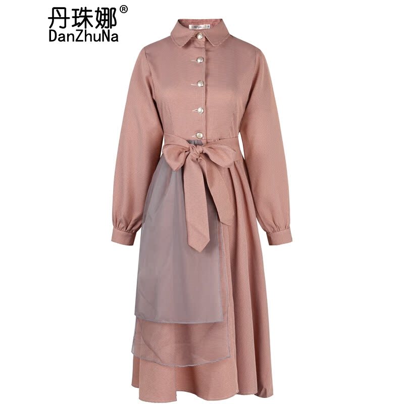 丹珠娜 法式少女茶歇春秋装2019新款收腰复古桔梗裙法国小众连在类目 模玩/动漫/周边/cos/桌游, Cosplay服饰/道具/服务, Cosplay女装中 - 来自Buy2taobao.com提供专业的淘宝代购服务