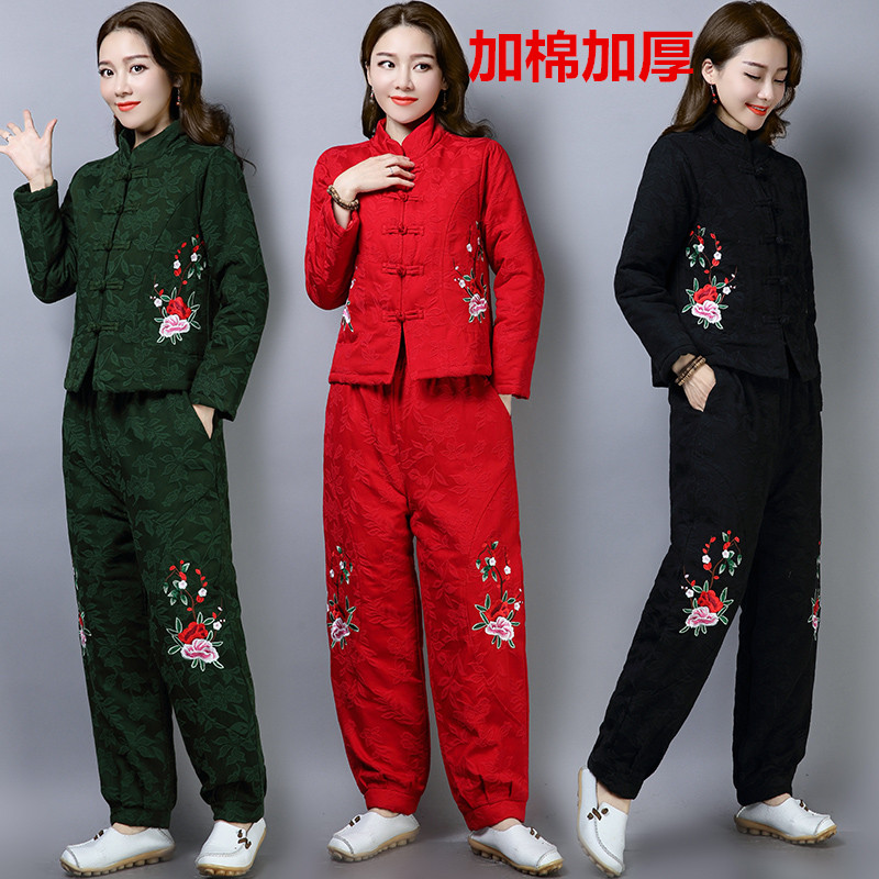 两件套套装套装保暖秋冬新款民族风刺绣提花短棉服+阔腿棉裤休|ruв категории Женская одежда, костюм/студенты школьную форму/обмундирования, Другие костюм - от Buy2taobao.com для оказания профессиональной услуги покупки агента Taobao