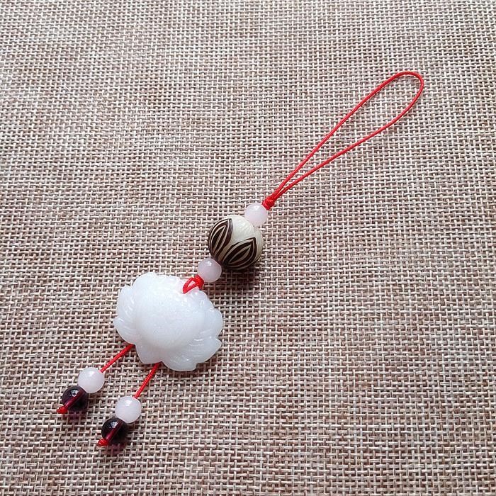 Pendants Lanyard Pendant Female models Step-Up White jade Lotus mobile phone MAK originality Pendant Pendantin the 3C Digital Accessories, Cell Phone Accessories , Phone Accessories , Mobile phone pendant/Mobile phone chain category - from Buy2taobao.com to provide professional Taobao agent buy service