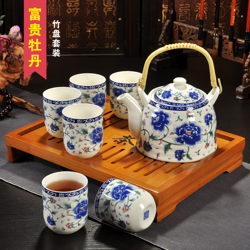 Chinese custom Jingdezhen ceramics tea set gift Household 6 teacup teapot Modern simplicity a living roomin the Tableware , Tea set , Tea package category - from Buy2taobao.com to provide professional Taobao agent buy service